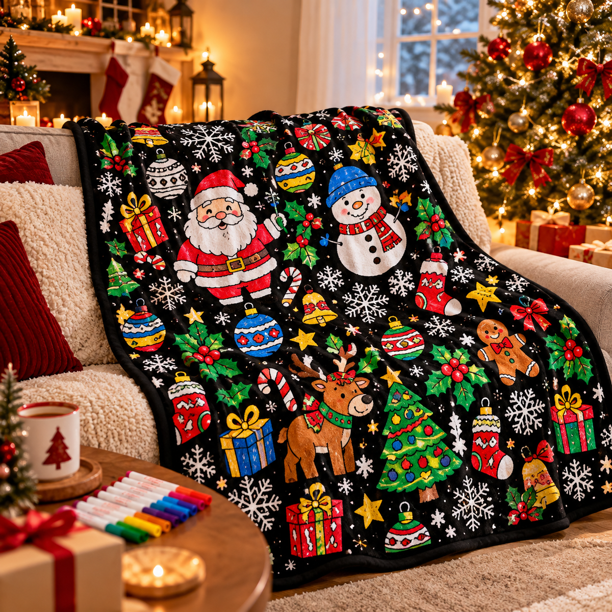ColorNesty™ Christmas Coloring Blanket