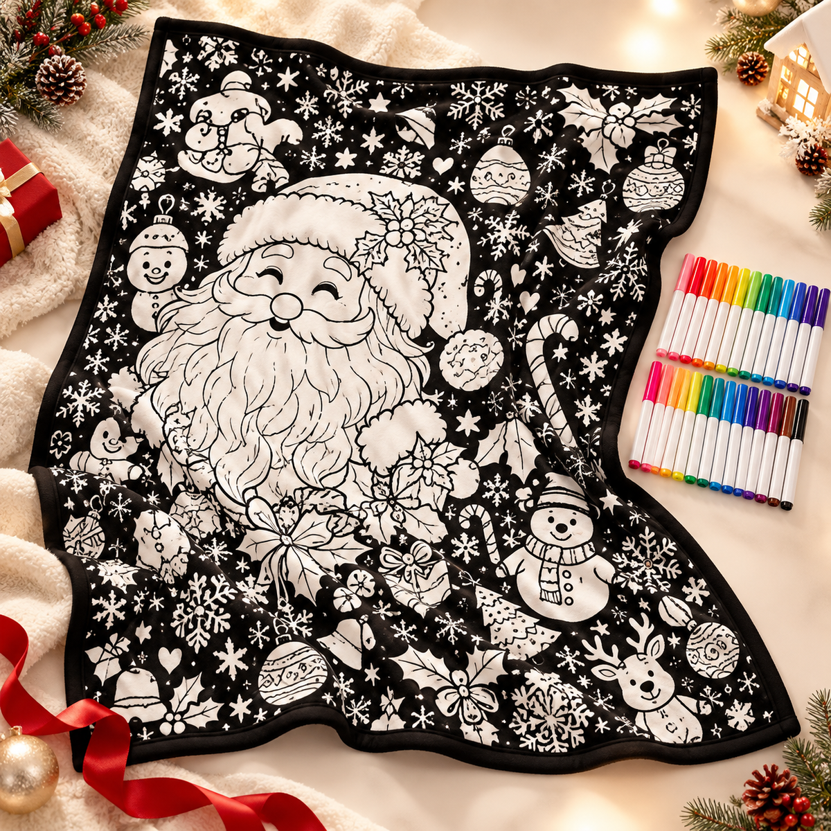 ColorNesty™ Christmas Coloring Blanket
