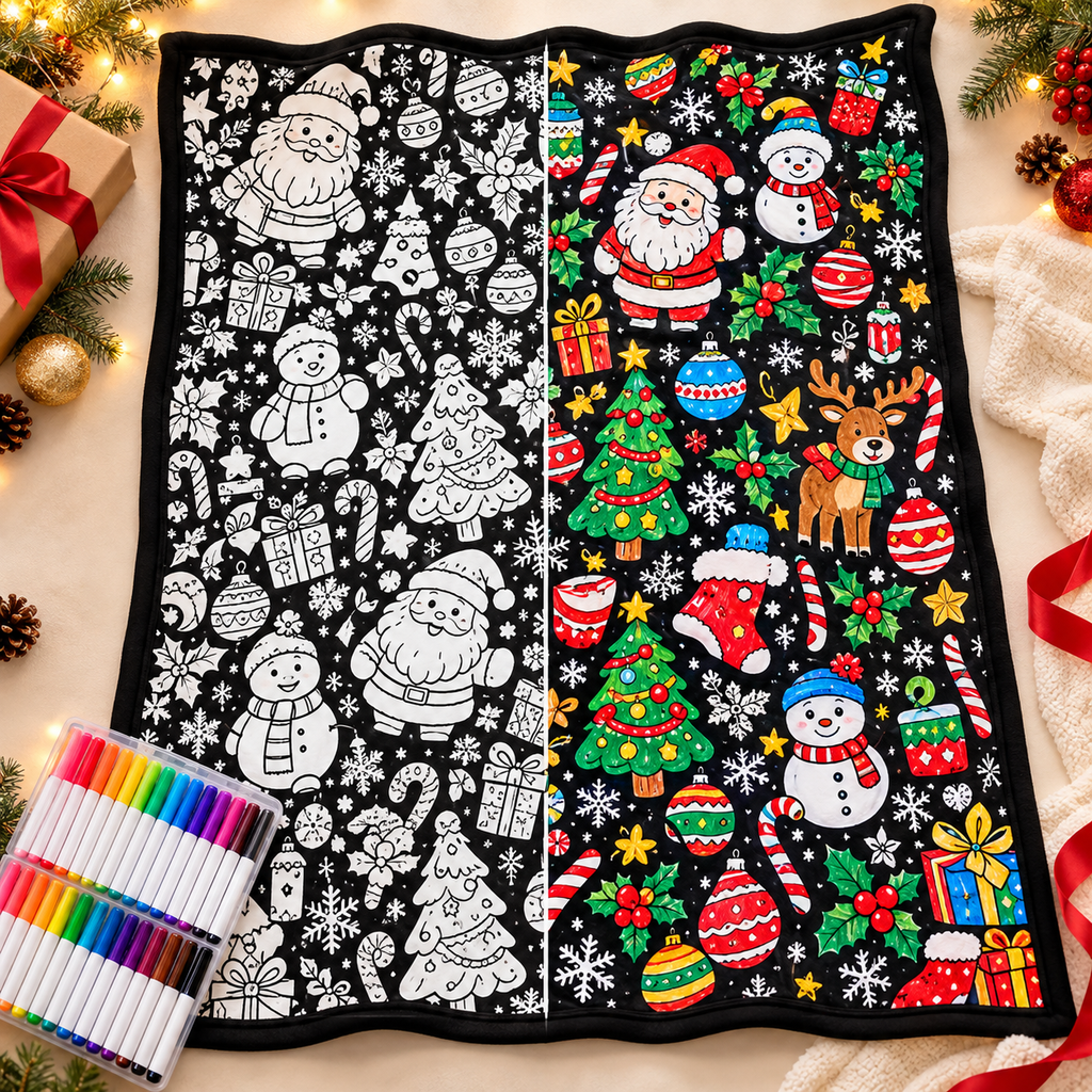 ColorNesty™ Christmas Coloring Blanket