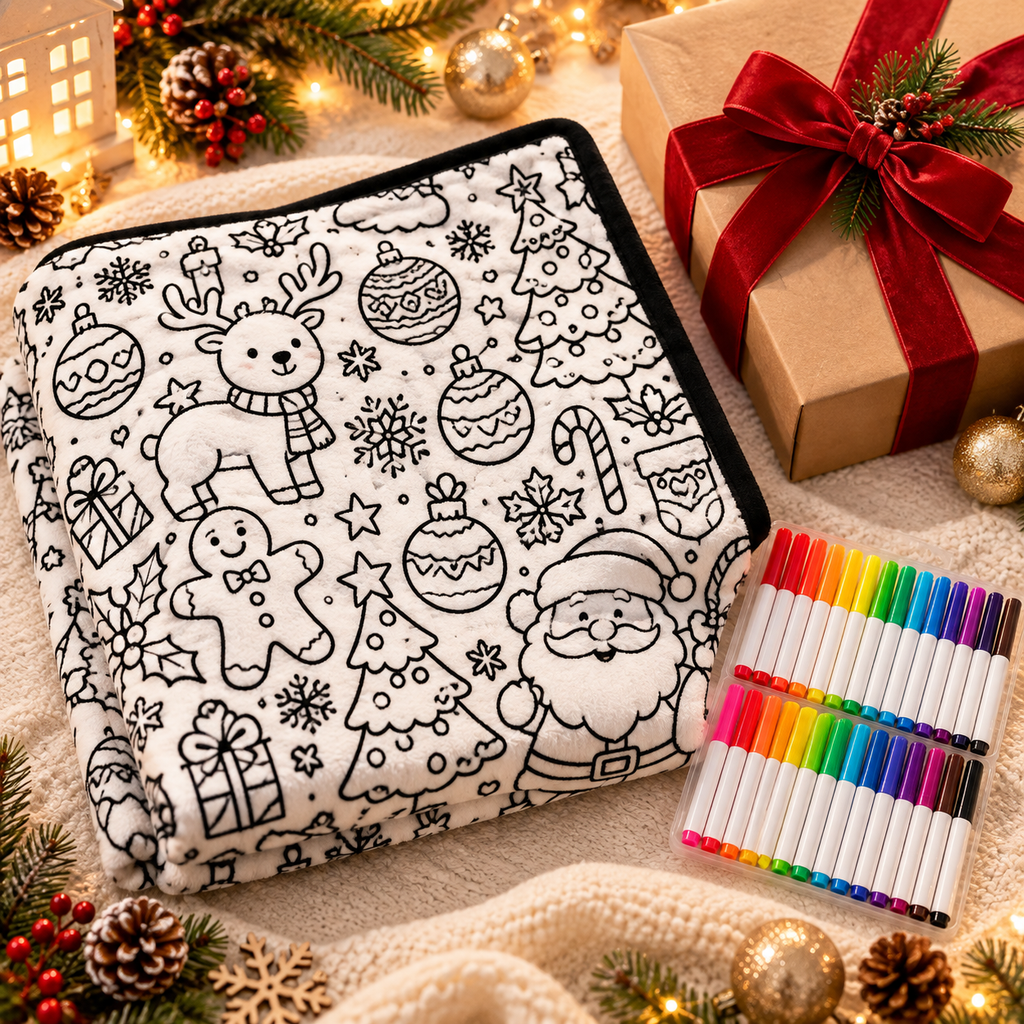 ColorNesty™ Christmas Coloring Blanket
